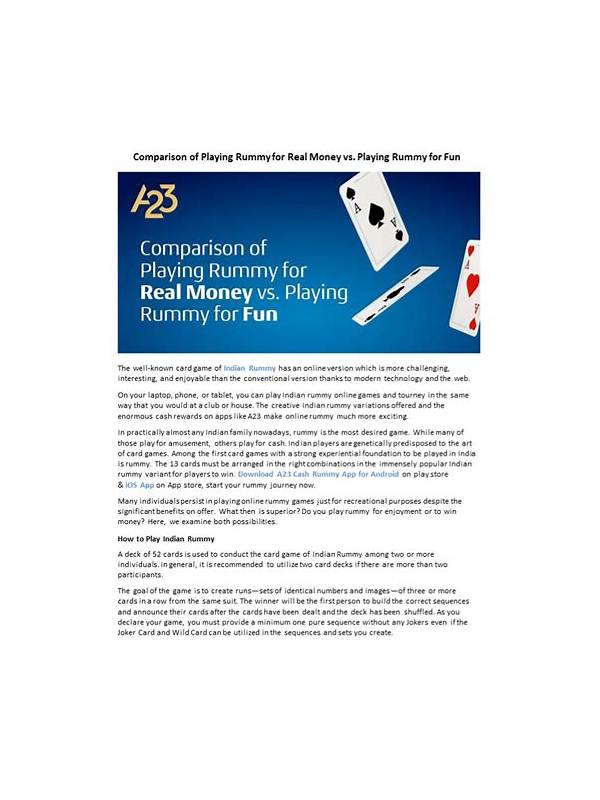 Rummy Comparison: Playing With a Written Plan or Mental Notes