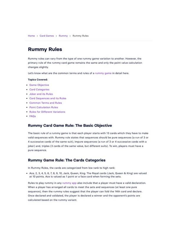 Rummy Guide: Set a Gentle Rule for Repeated Table Changes