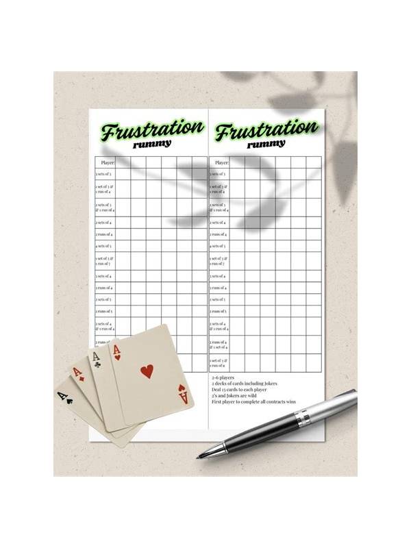 Rummy Tips: Use a Two-Column Draw Journal